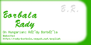 borbala rady business card